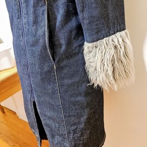 Vintage warm denim coat